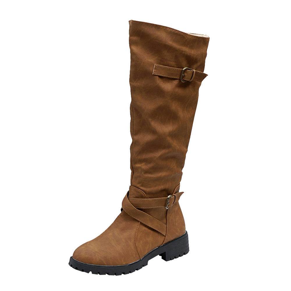 Large size women's boots over the knee boots - Mubimart