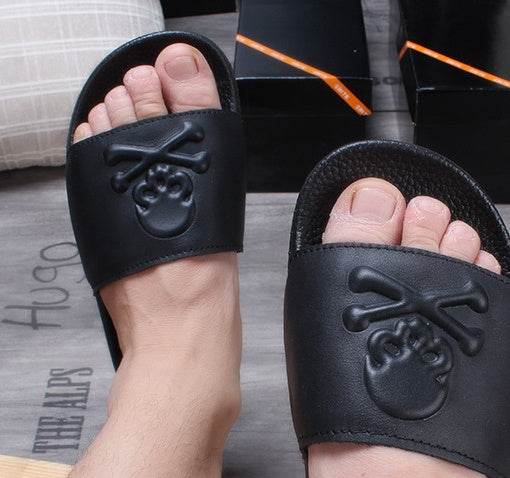Leather slipper - Mubimart