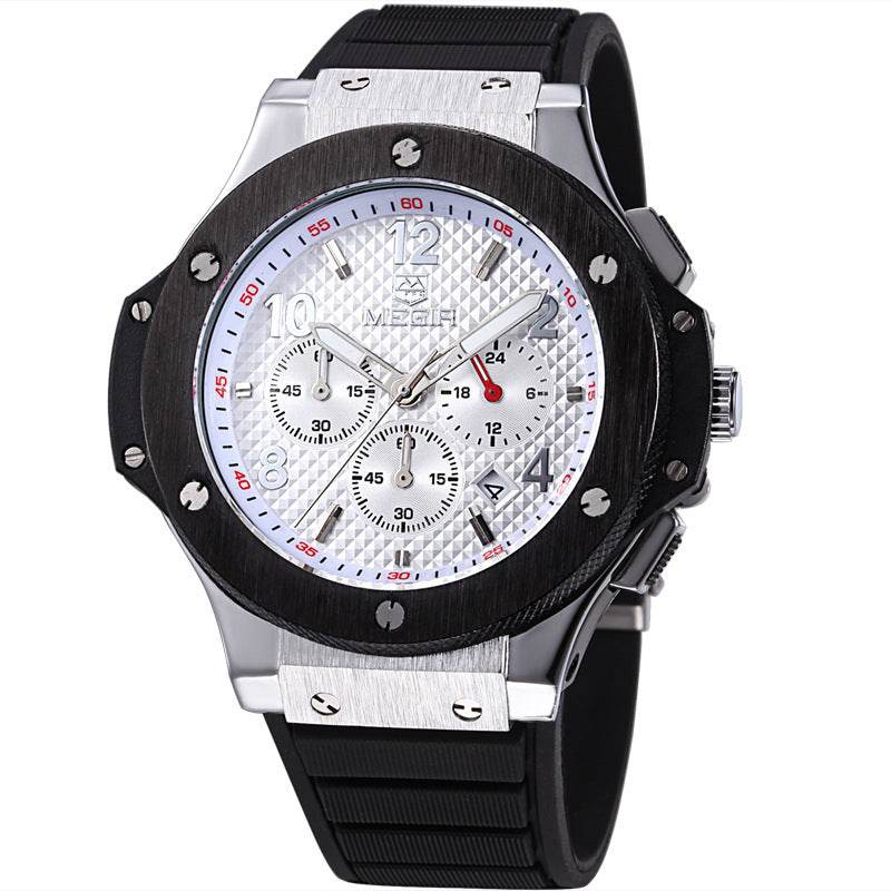 Watches Men Luxury Quartz Wrist Watch Male Sports Military Chronograph Watches - Mubimart