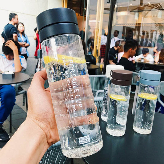 Simple water cup sports large capacity plastic cup - Mubimart