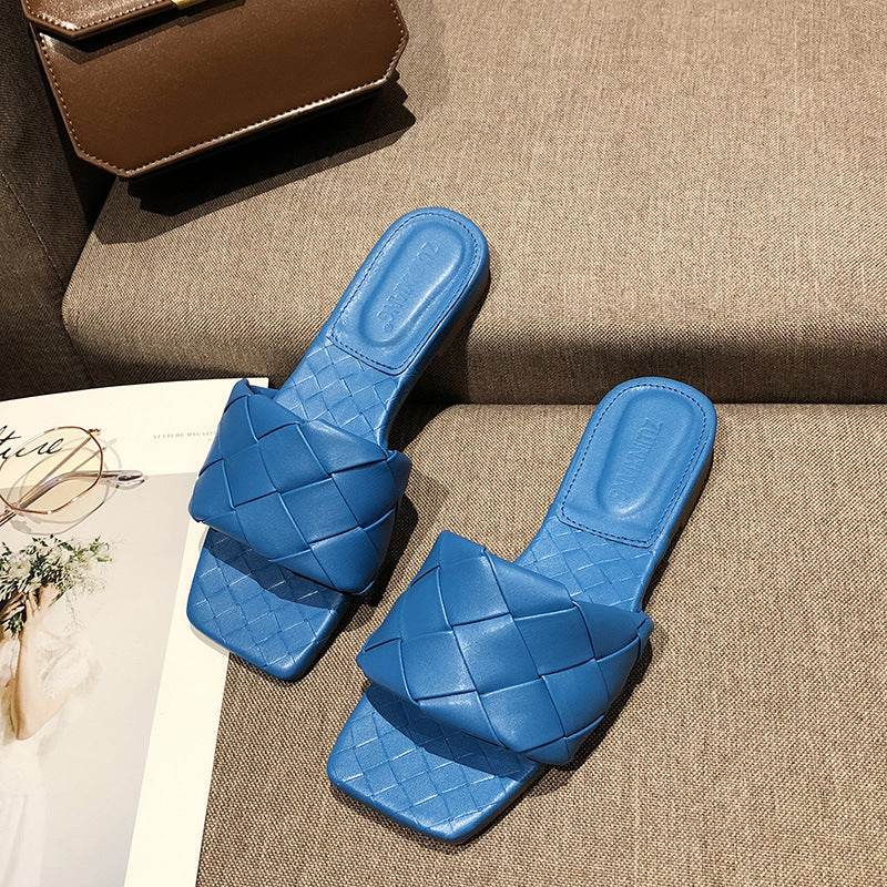 Flat woven mules - Mubimart
