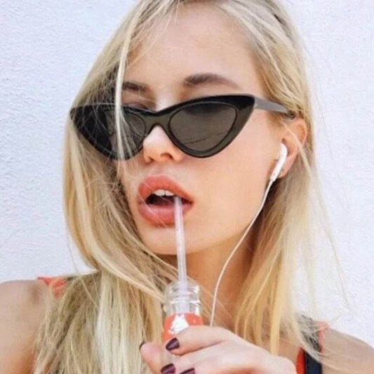 Retro Triangle Cat-eye Sunglasses - Mubimart