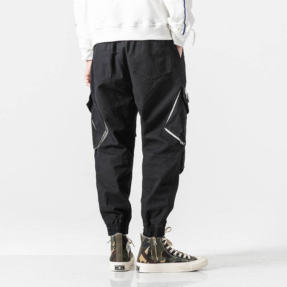 Military Cargo Jogger Pants Men's Fashionable Pocket Pleated - Mubimart