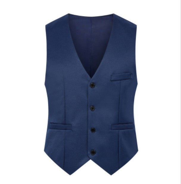 Fashion Simple Men's Suit Solid Color Vest