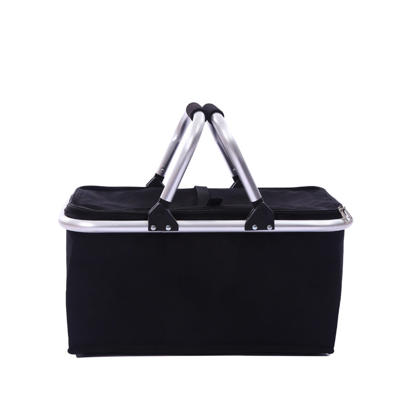 30L Large Folding Picnic Camping Insulated Cooler Hamper Storage Basket Bag - Mubimart - Laundry Hamper 