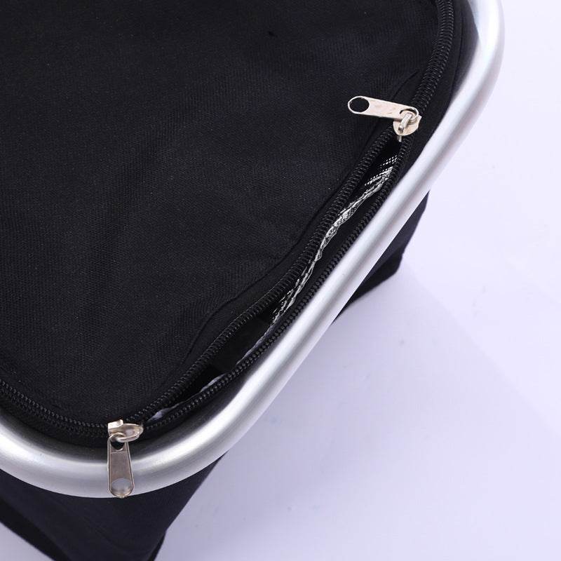 30L Large Folding Picnic Camping Insulated Cooler Hamper Storage Basket Bag - Mubimart