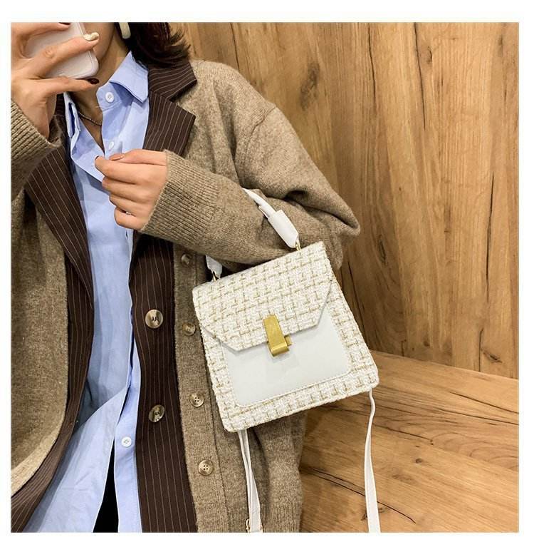 Messenger Bag Women Simple Casual Shoulder Bag - Mubimart