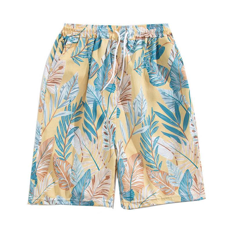 Loose-fitting Loungewear Casual Shorts Korean Style Seaside Couple Shorts - Mubimart