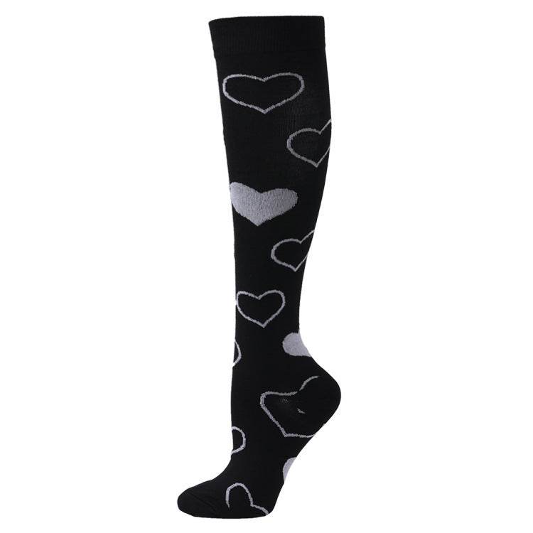 Sports Compression Socks Pattern Stretch Stockings - Mubimart