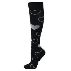 Sports Compression Socks Pattern Stretch Stockings - Mubimart -  