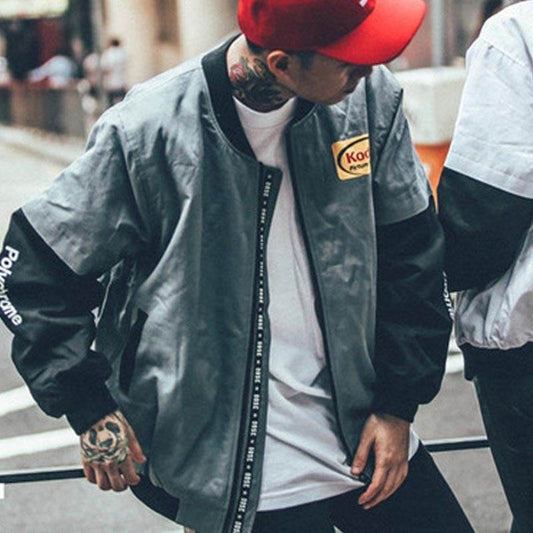 Fashion Casual Bomber Jacket Baseball Uniform - Mubimart
