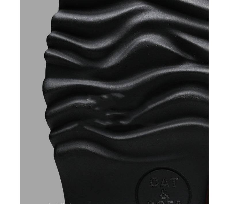 Leather Casual Sports Shoes Increase Leather Shoes Men - Mubimart