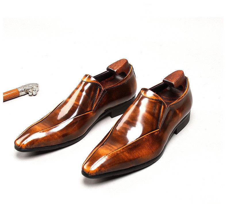 British Pointed Oxford Men's Shoes - Mubimart