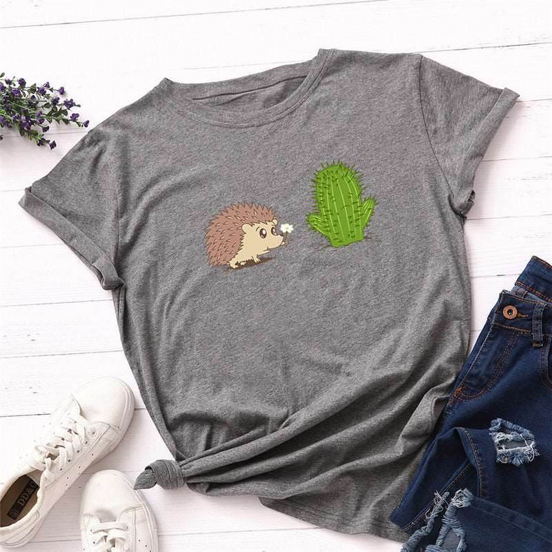 100% Cotton Ladies T-Shirt Plus Size High Quality Summer T-Shirt S-5XL - Mubimart