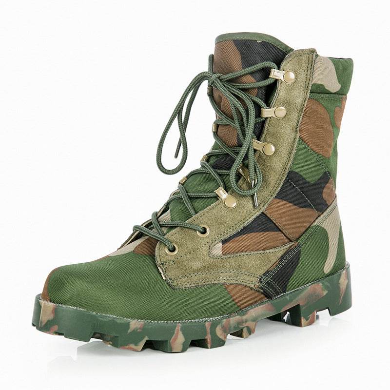 Factory Direct Sales Alang Combat Boots High Top Tactical Desert Boots Outdoor Training Non Slip Wear Resistant Hiking Boots - Mubimart