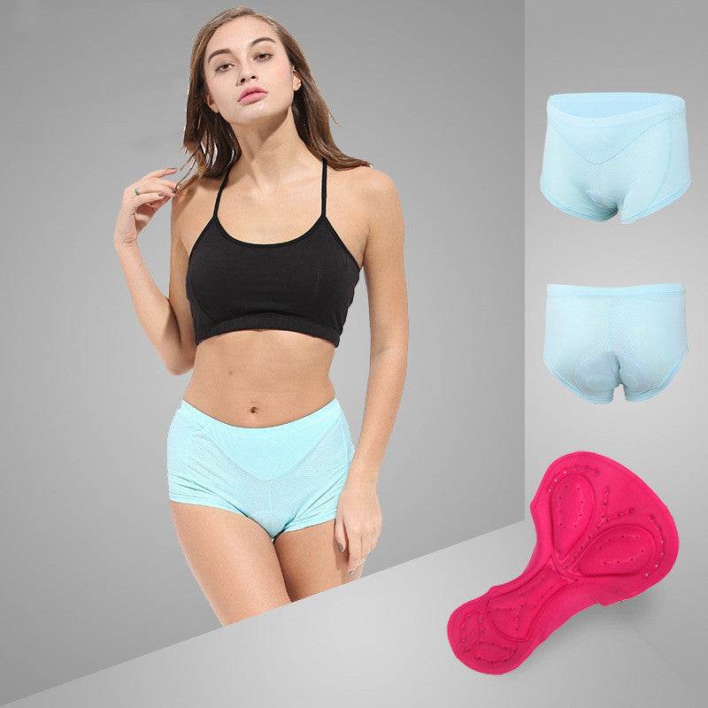 Riding underwear men and women silicone pad bicycle underwear - Mubimart