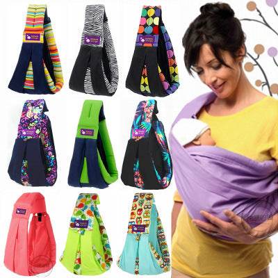 Cotton breathable sling baby carrier baby bag back pocket - Mubimart