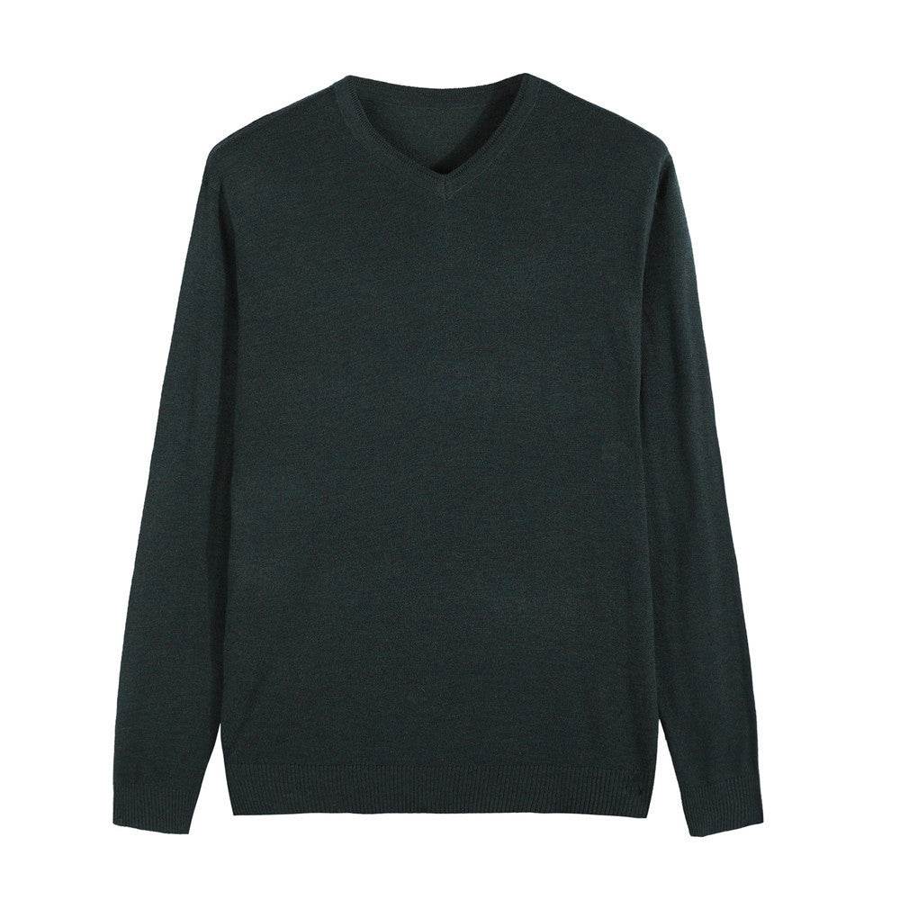 Cashmere sweater knit sweater men's casual sweater - Mubimart
