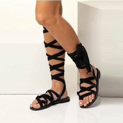 Beach strap flat sandals - Mubimart