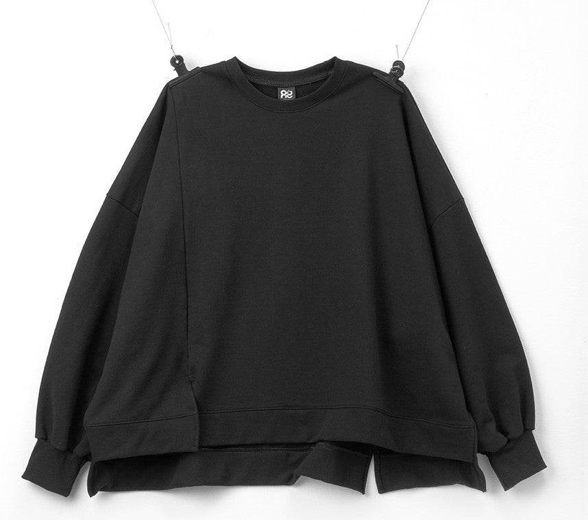 Loose Plus Size Sports Sweatshirt Cotton Terry - Mubimart