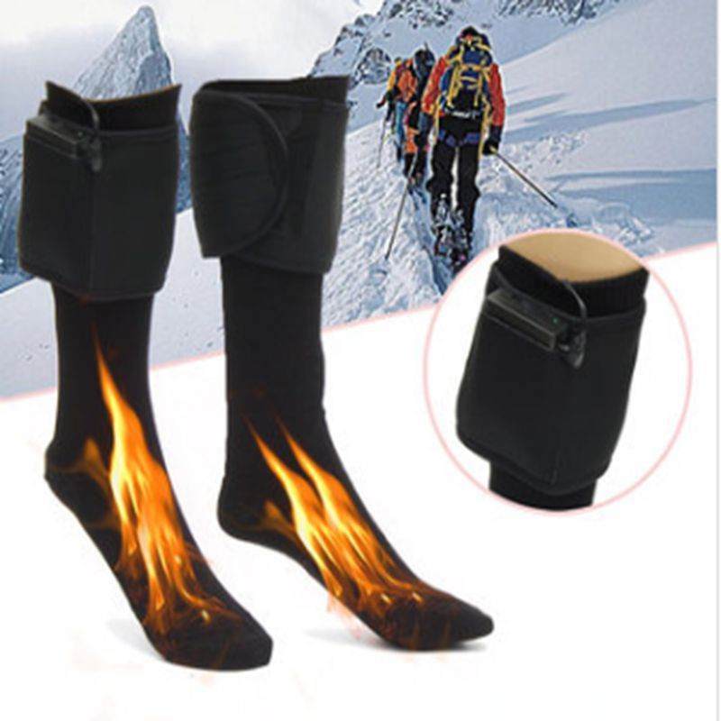 Electric heating socks heating socks electric heating socks heating foot warmer charging foot warming socks - Mubimart