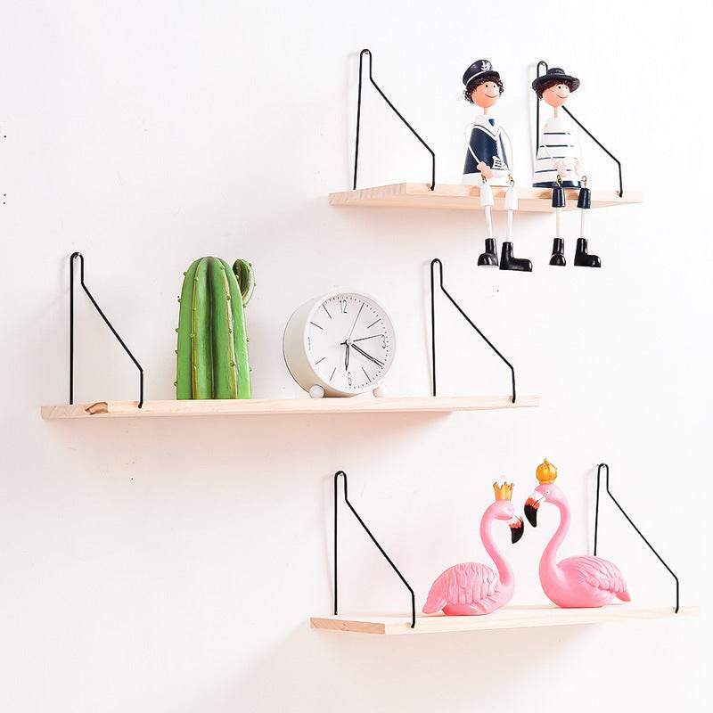 Wooden wall shelf - Mubimart