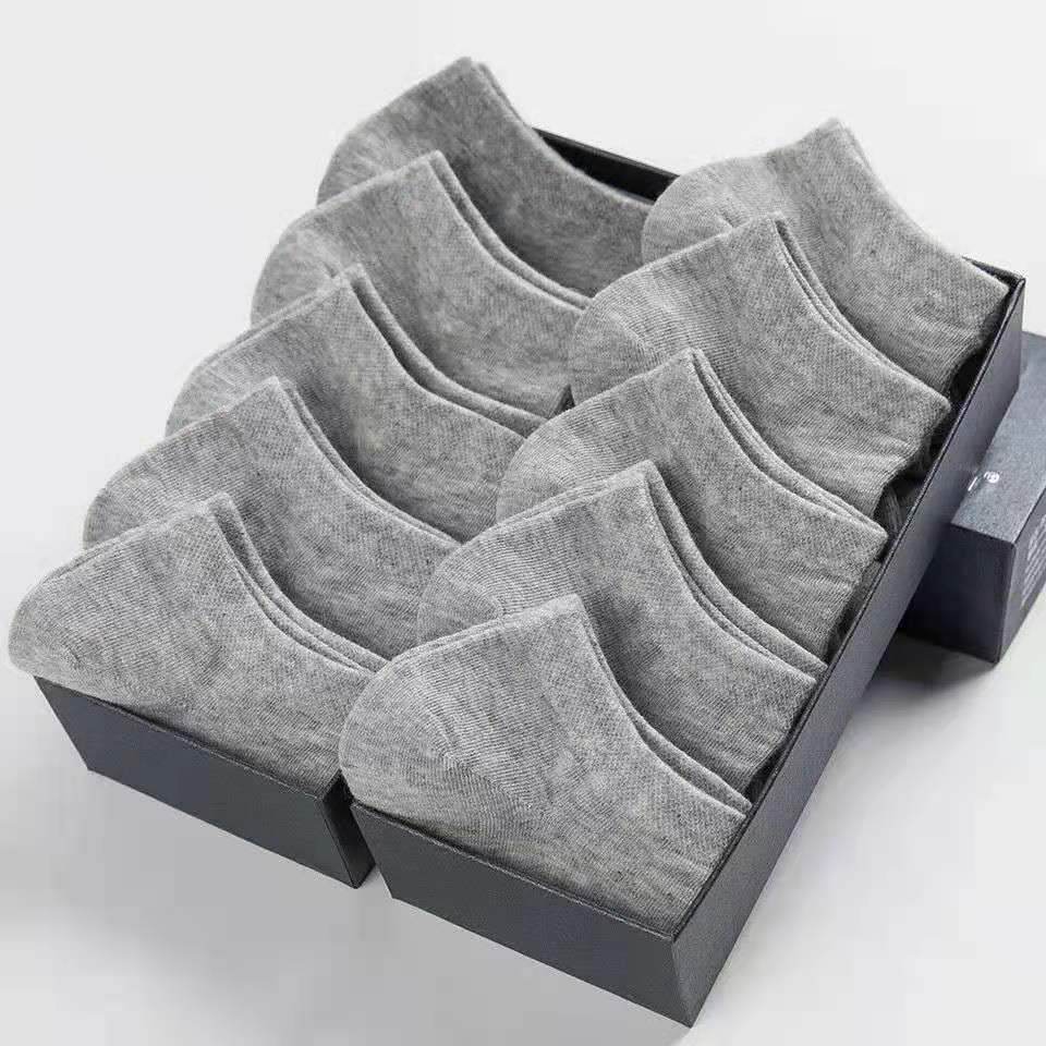 Men's Socks Summer Street Vendor Stocks Black White Gray Ankle Socks - Mubimart