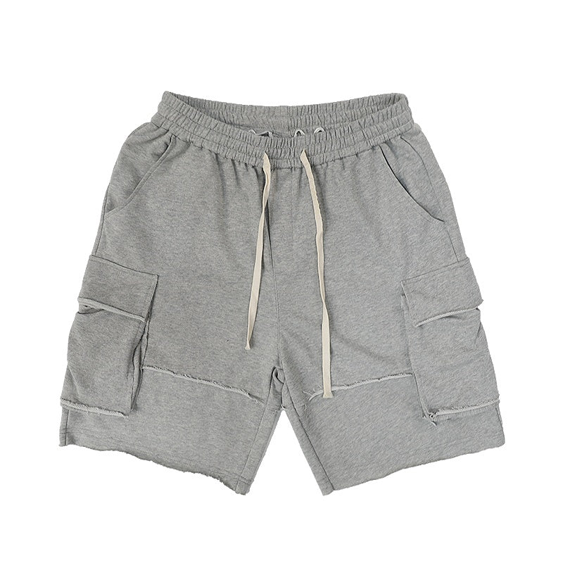 Ripped Seam Cargo Shorts