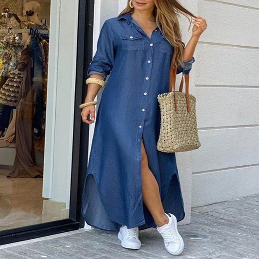 Sexy shirt dress - Mubimart
