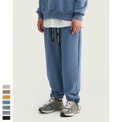 Men's drawstring knit stretch sweatpants