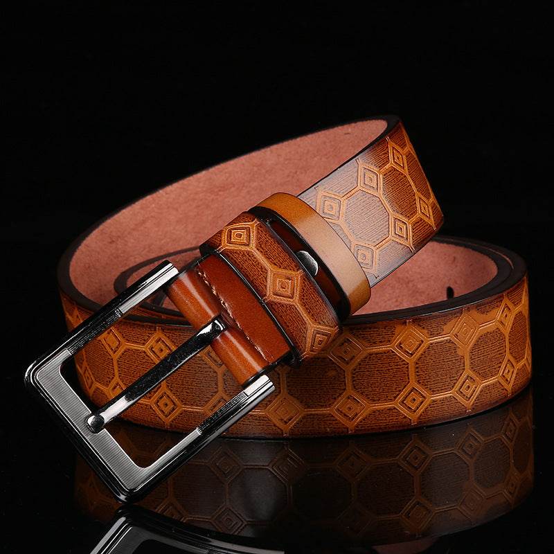 new men's belts, European and American fashion belts, foreign trade explosion belt manufacturers wholesale - Mubimart