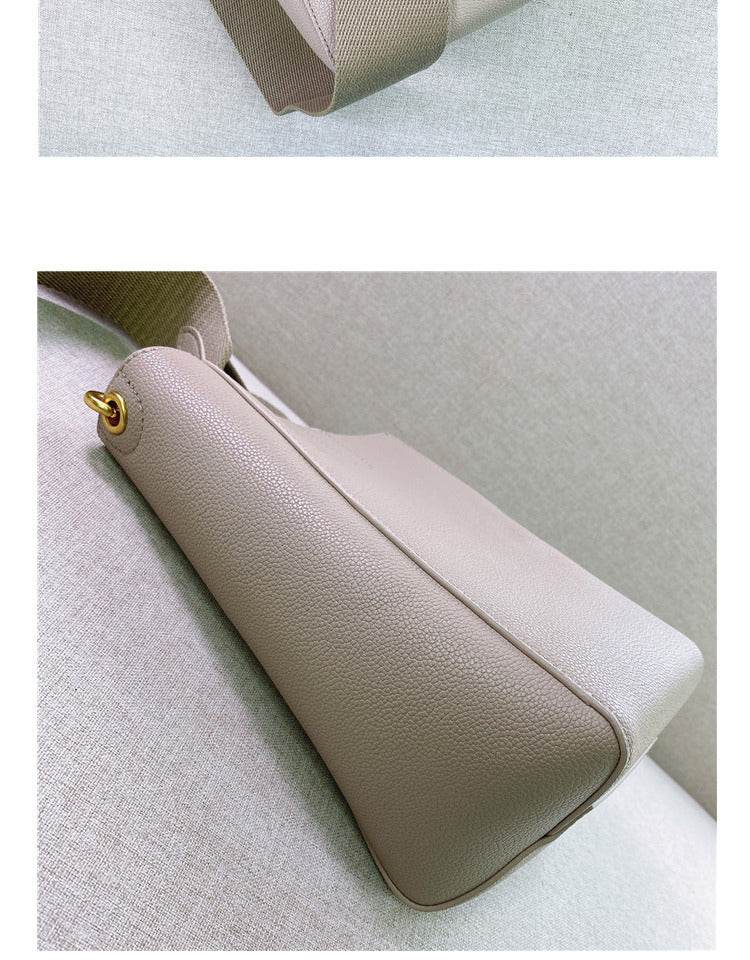 Bucket Bag Single Shoulder Crossbody Leather Women - Mubimart
