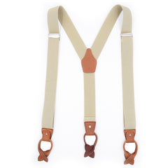 Brown casual suspenders