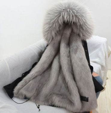 Cotton-padded jacket coat - Mubimart