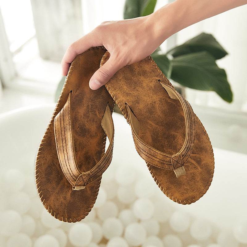 Summer flip-flops outdoor beach sandals men - Mubimart