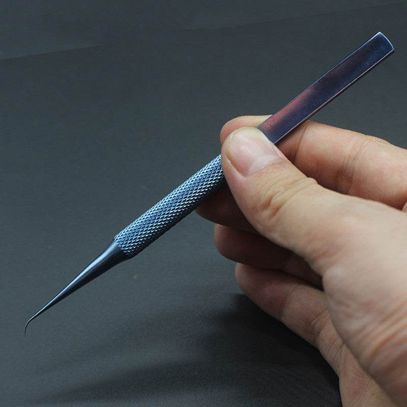 Flying Line Tweezers Titanium Alloy 0.15mm Fine Tip Tweezers - Mubimart