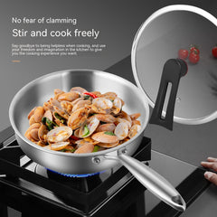 316L Stainless Steel Frying Uncoated Household Pan - Mubimart -  