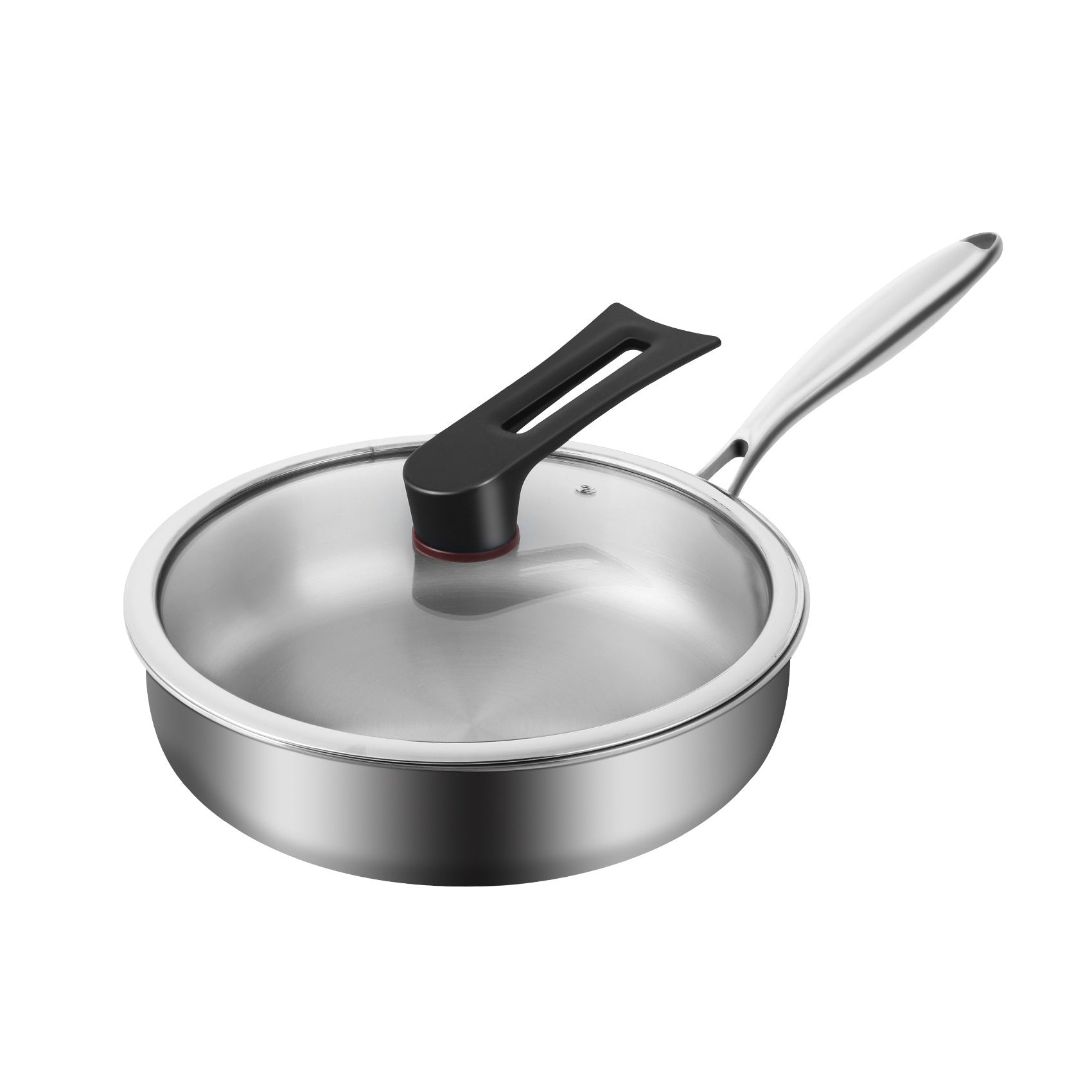 316L Stainless Steel Frying Uncoated Household Pan - Mubimart -  