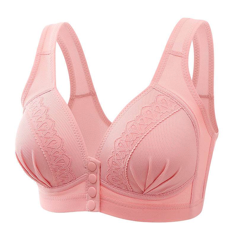 Bras For Women Front Closure Button Bra Wireless Bralette Push Up Brassiere Bra Tube Top Vest Underwear - Mubimart