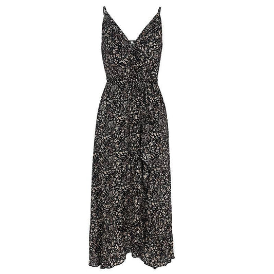 Bow floral camisole dress - Mubimart