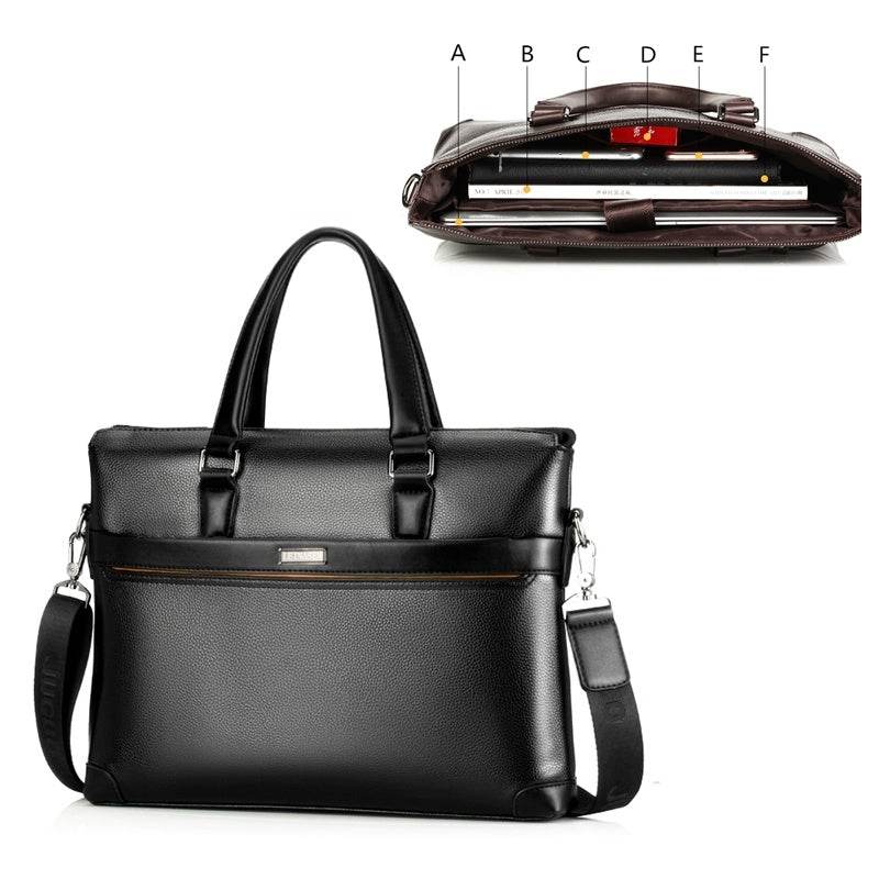 Men's diagonal handbag briefcase - Mubimart