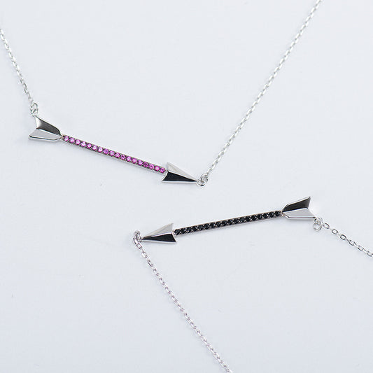 925 Silver Cupid's Arrow Necklace For Women