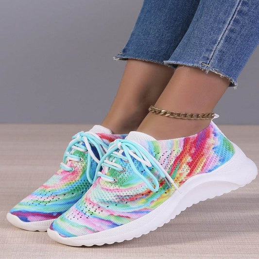 Sports Shoes Graffiti Colorful Women - Mubimart