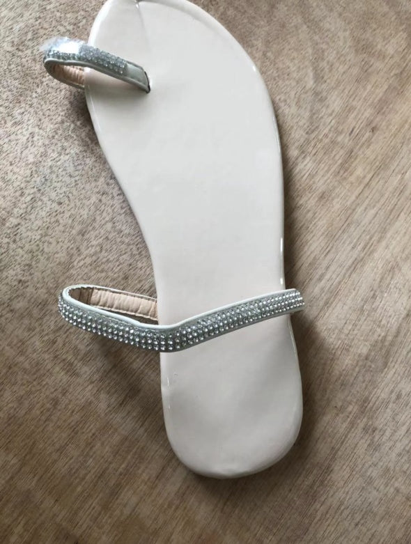 Diamond flat sandals slippers