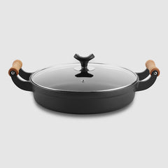 31cm Cast Iron Pot Thickened Binaural Pan Uncoated - Mubimart -  