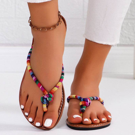 Outerwear Comfort Flat Lazy Beach Shoes In Stock Wholesale - Mubimart
