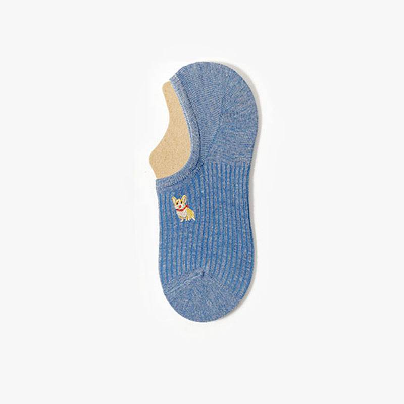 Female Cotton Summer Cute Japanese Tide Low-top Short Socks - Mubimart