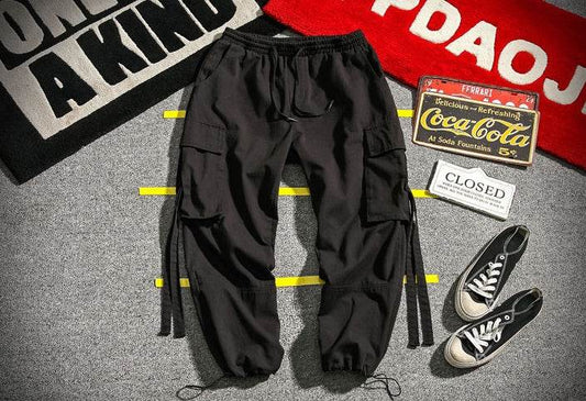 RIBBON Cargo Pants - Mubimart