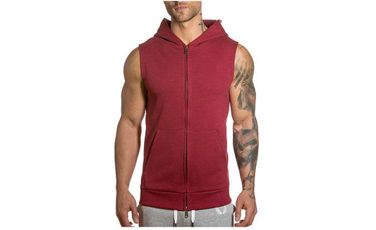 Sleeveless Men's Hoodies - Mubimart