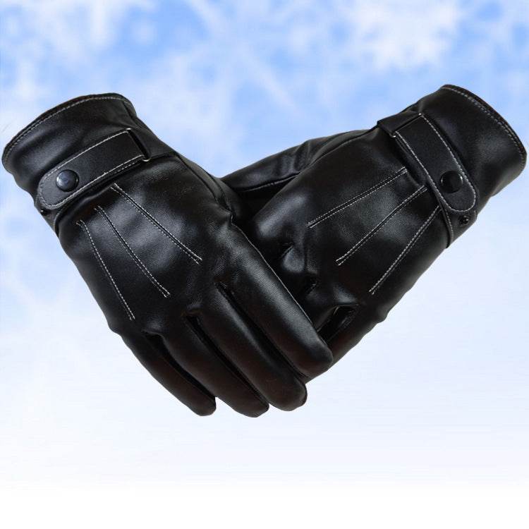Leather touch gloves - Mubimart